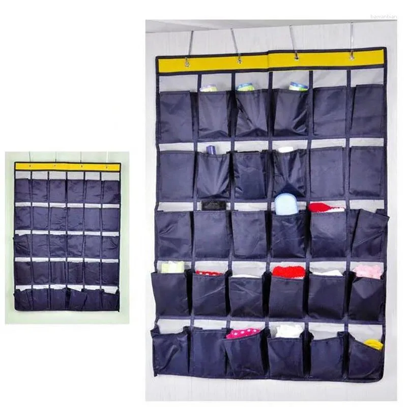 Depolama Çantaları 30 Izgara Asma Çanta Tie Sınıflı Telefon Askılı Çoraplar Ev Destek Makale Makale GüneşDekleri Çok Katmanlı Alın