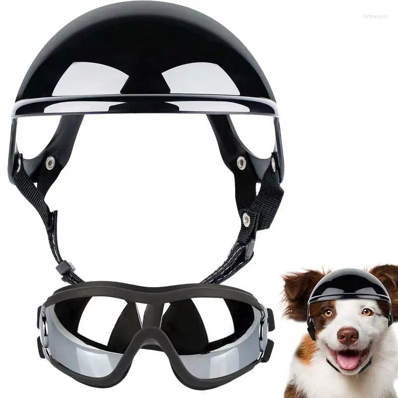 犬用の犬のアパレルの目の保護調整可能な通気性ペットヘッドギアとゴーグルを備えた小型ミディアム大きなオートバイポータブル