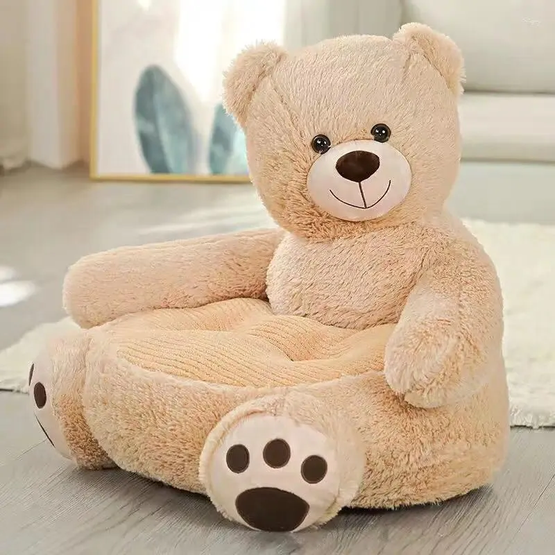 Oreiller des enfants mignons animaux chaise canapa lazy maison maison moderne simple tatami tapis avec une fermeture à glissière en peluche ne peut pas être démontée et lavée