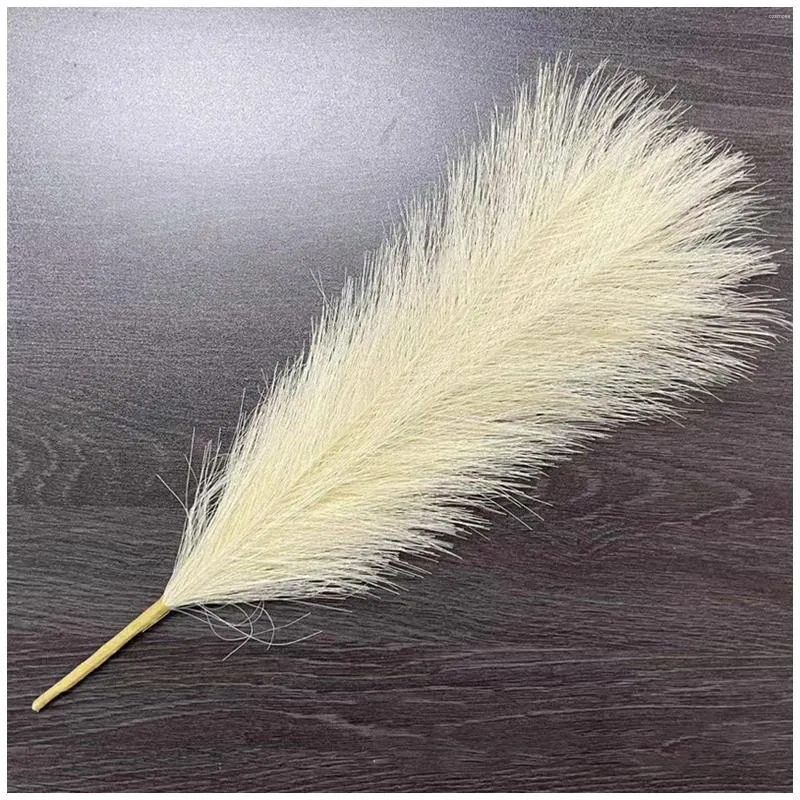 Decorative Flowers 6pcs Pampas Grass Decor Large Tall Fluffy Artificial Flower For Home Kitchen