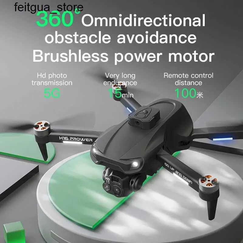 Drones New UAV H16 GPS 4k 8k professional dual camera UAV four helicopters brushless aerial photography laser obstacle avoidance RC toy S24513