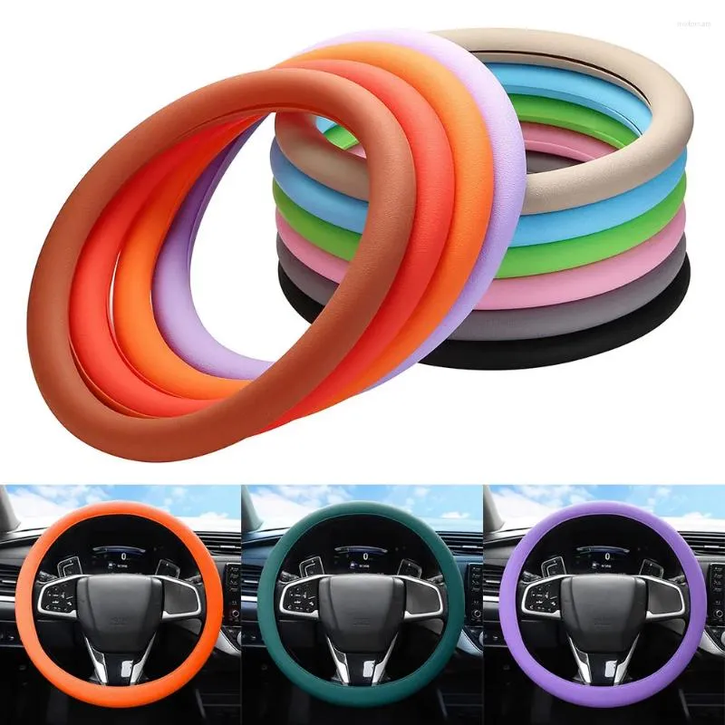 Couvre-volants Couvre de voiture Universal Silicone Grip Handle Protection DIY TUNING INTÉRIEUR ACCESSOIRES