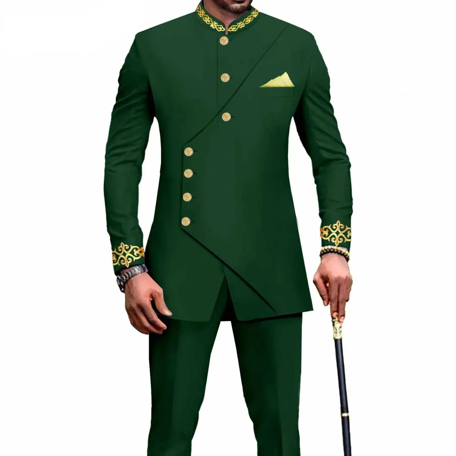 Casual Fashion Mens Sports Suit Fashion Trend Temperament Two-Piece Set Plus Size Men Suits For Men Tracksuit 240511