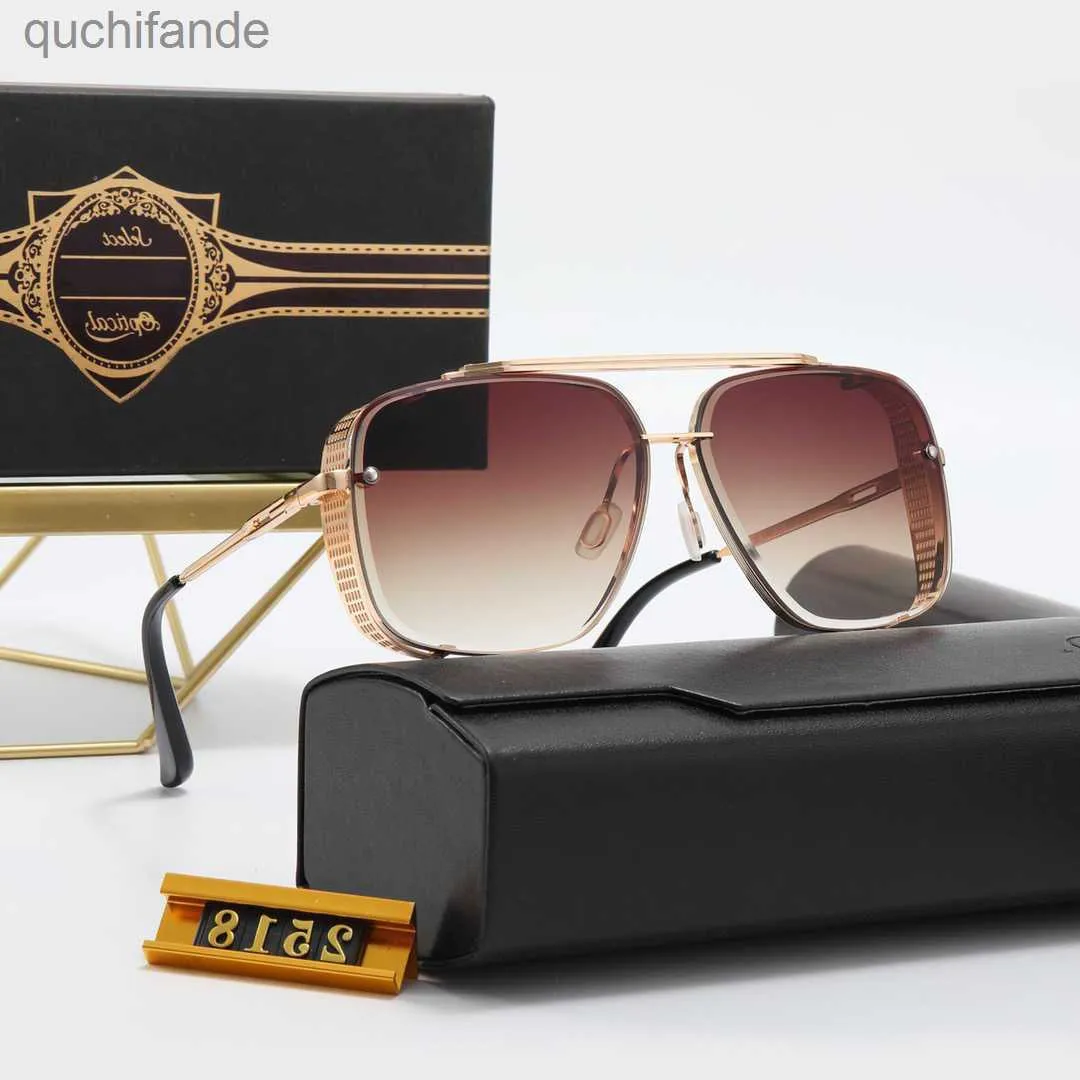 AAA Counter Original Logo Dita Sungass Fashion Fashion Eyewear New Mach Six Gradient Pilot Pilot Sunglasses Men Femmes Vintage Brand Design UV400 SUN AVEC LOGO DE MARQUE