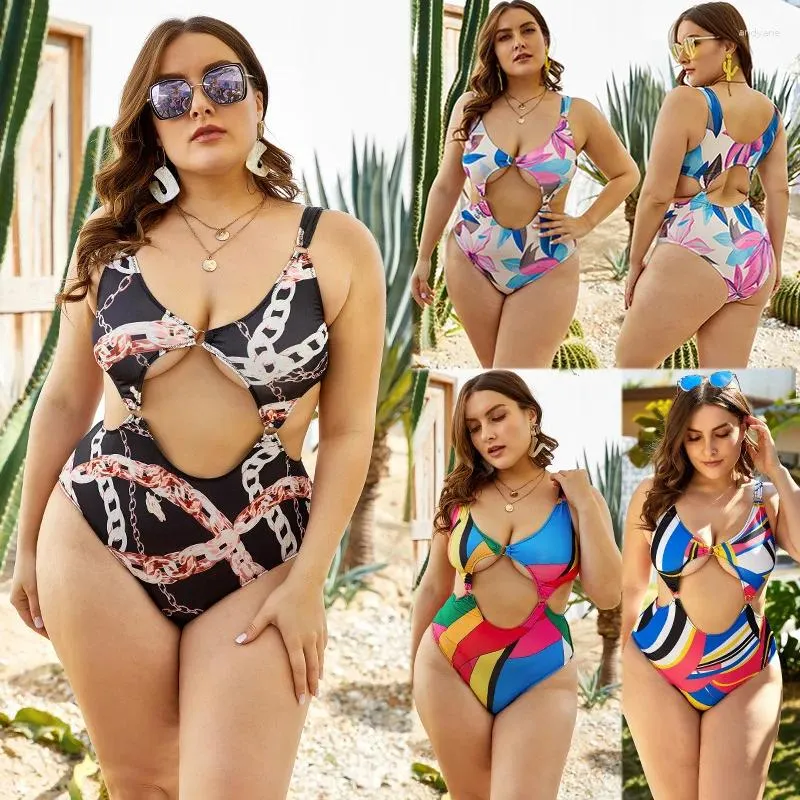 Swimwear pour femmes YY46 Vêtements d'été Swimsuit pour femmes Design Bikini Set Plus taille Fat Beach Wear Wexy 2xl 3xl 4xl 5xl Femme Bathing Feme