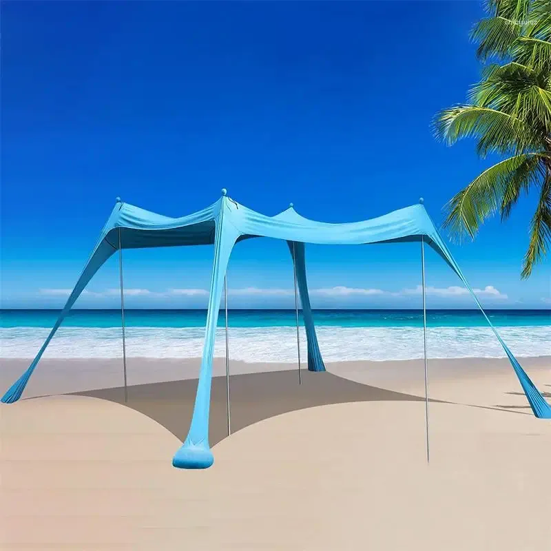Zelte und Schutzhütten Strandzelt Sonnenschatten Lycra Baldachin Ultraleichte UP50 UV Tragbare Familie