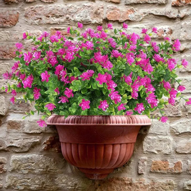 Dekorativa blommor 6st konstgjorda siden 13.5in för hemkök bröllop bord dekoration vackra realistiska dekorationer hochzeit