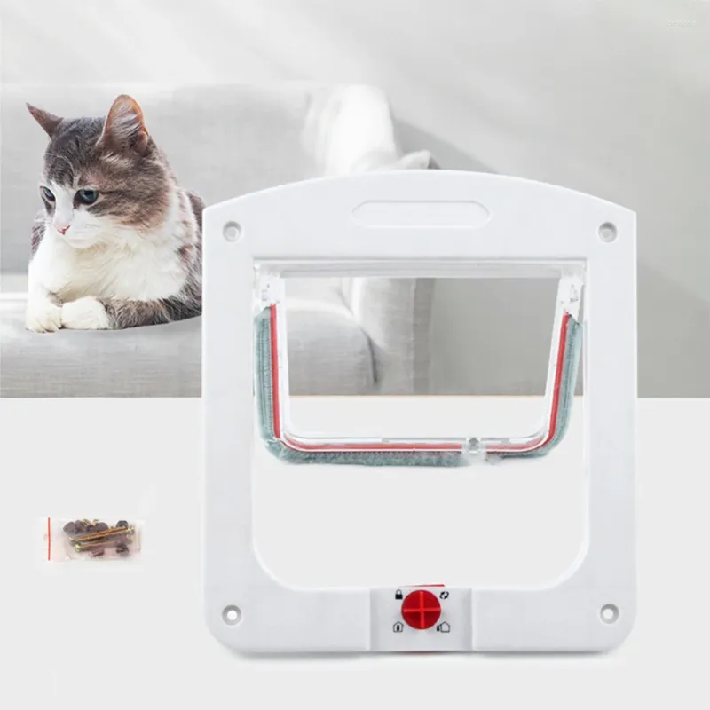 Cat dragers huisdier deur 4 modi van aanpassing voor elke muur of kleine kittenhondenpuppy reizen vrijelijk