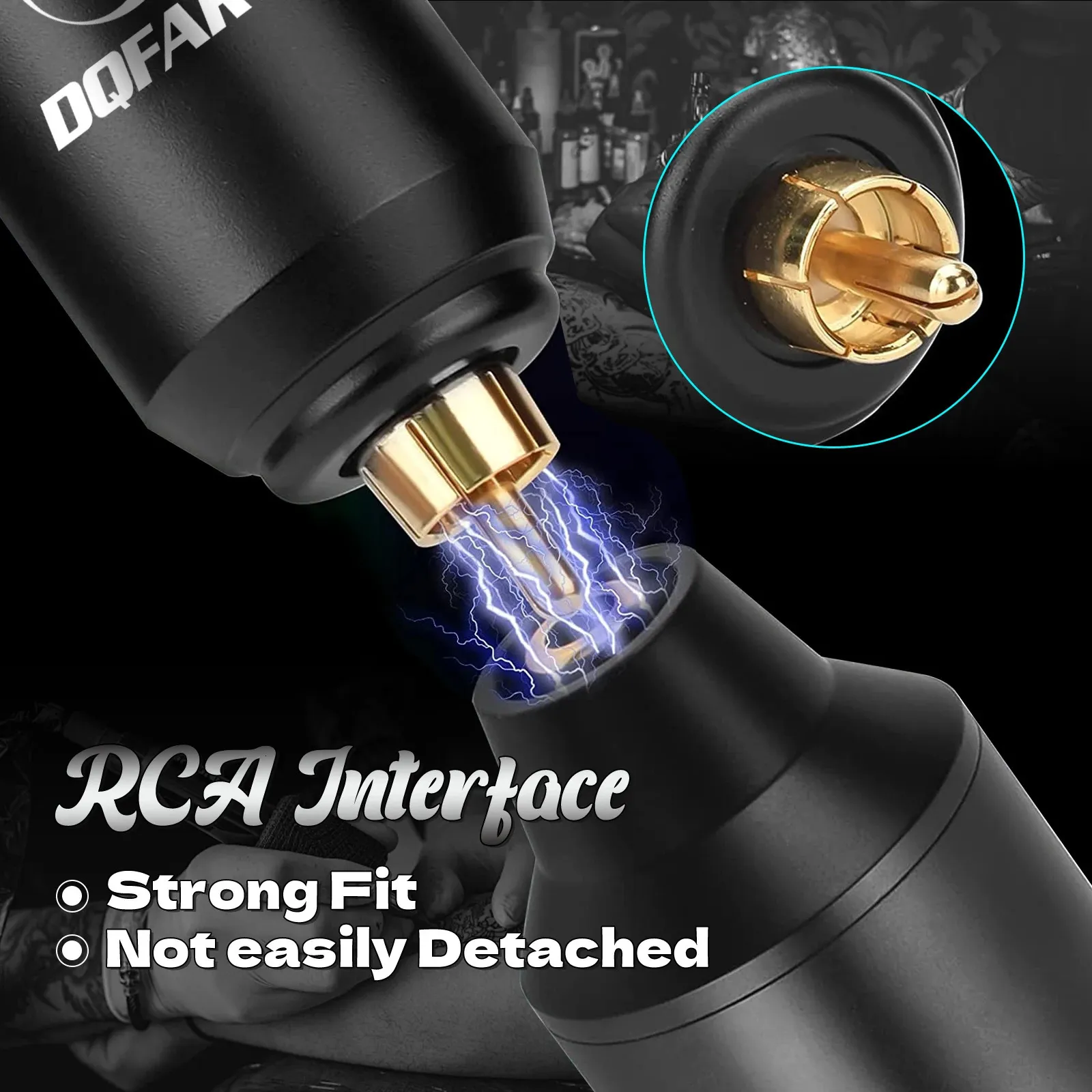DQFART Wireless Tattoo Kit Rocket Machine Needle Cartridge