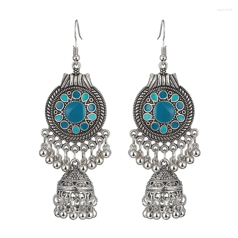 Boucles d'oreilles en pente ethnique vintage boho drop pichel