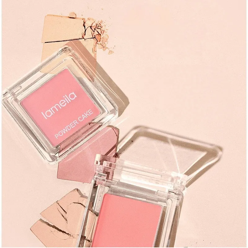 Face Blusher Matte Natural Cheek Tint Brighten Waterproof Contouring Cosmetics Blush Powder Soft Female Makeup 1pcs y240510