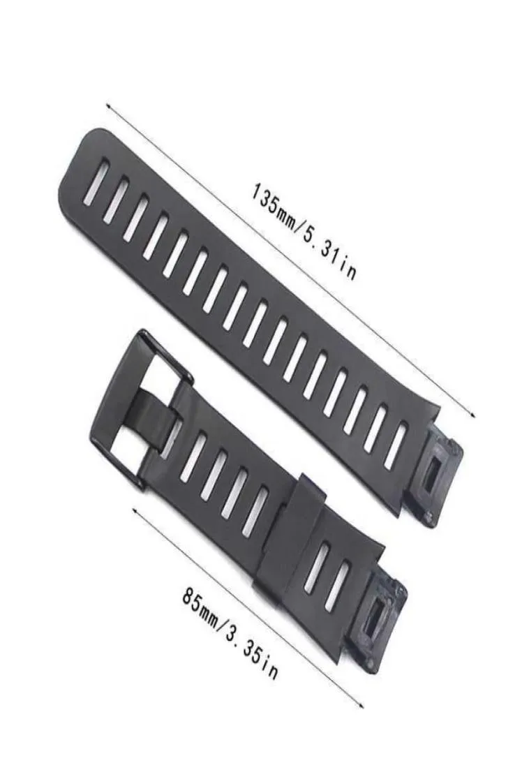 1set Sweet Rubber Watch Watch Band Metal Buckle Drug Sobre pour Suunto Xlander Smart Watch Accessories Kit H09152949183