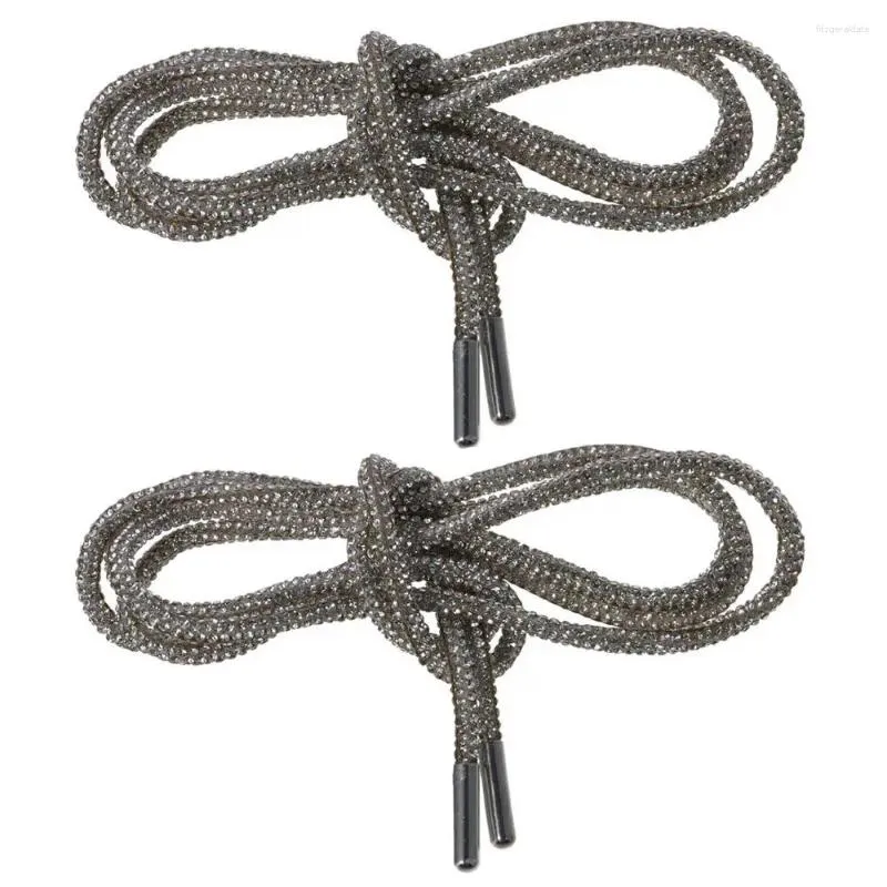 Części butów 120 cm brokatowe sznurówki sznurka lina biała błyszcząca okrąg