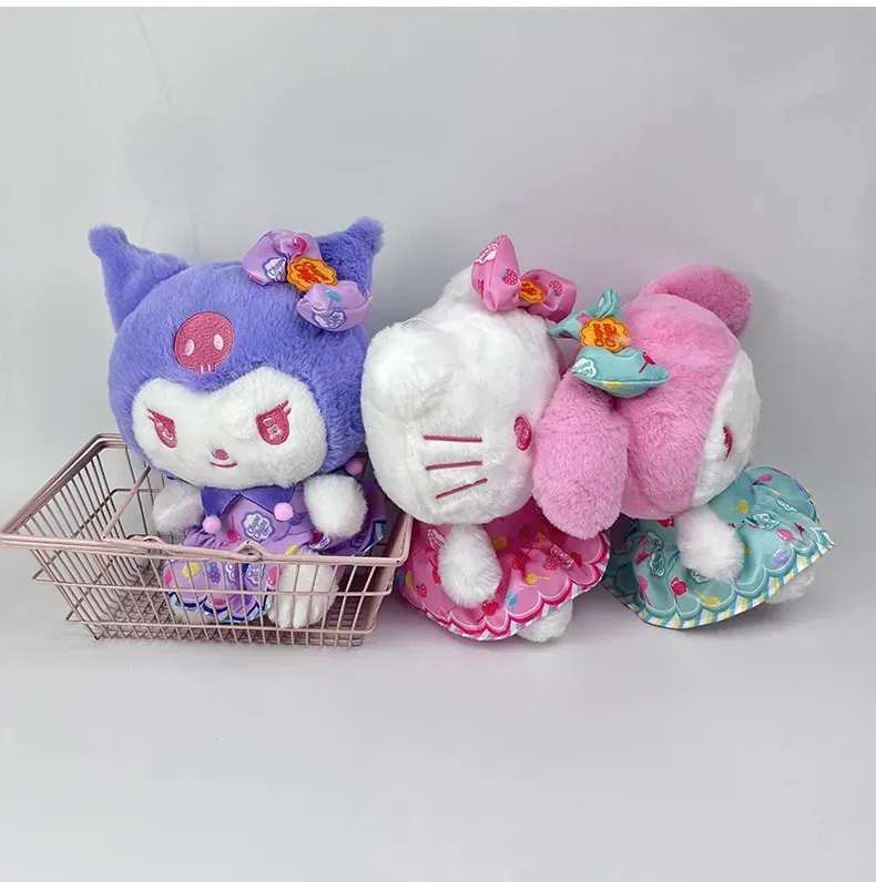 Anime Kuromi Melodie Lila Pink White Rock Plüschspielzeug Kinderspiel Begleiter Firma Enterprise Aktivität Geschenke Raum Dekoration