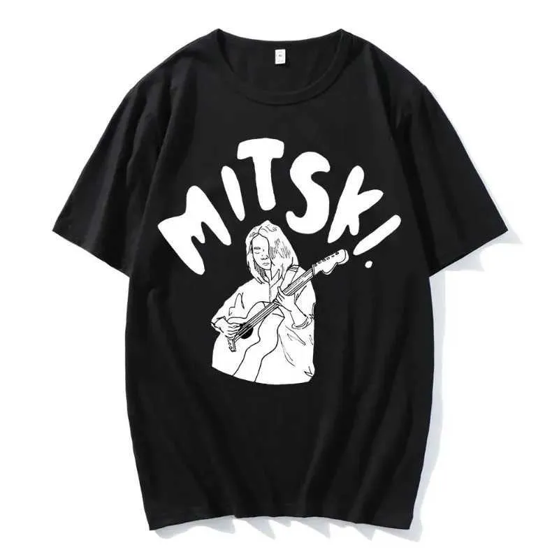 T-shirt féminin Sunmmer New Wowen T-shirt Mitski Be the Cowboy Poster Music Album Singer Print Tops for Ladies Creative Vintage Unisexe T Y240509