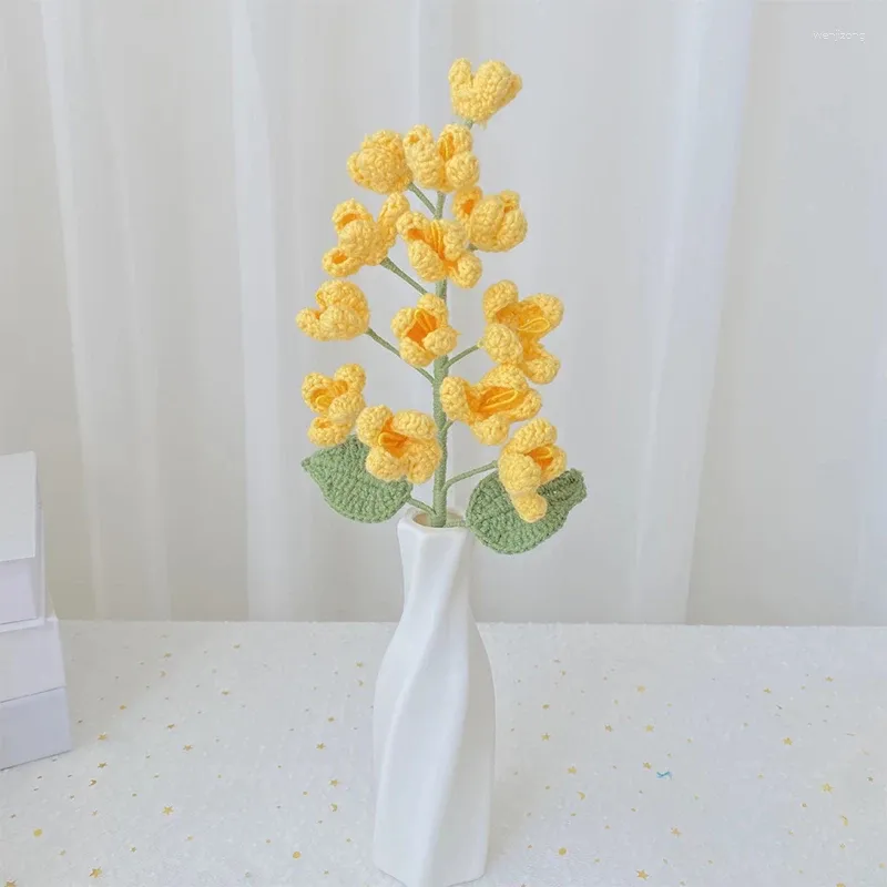 Fleurs décoratives 1pc simulation à la main à la main Bouquet lilas de lilas