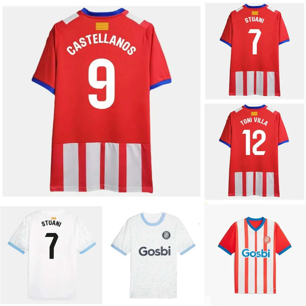 2023 2024 Maglie da calcio Girona FC Stuani 23 24 Home Away Castellanos Valery Toni Borja Garcia Villa Aleix Garcia Shirt da calcio Tsygankov Camiseta de Futbol