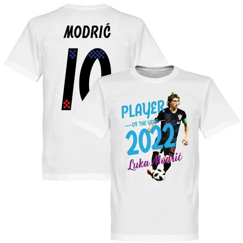 Luca Modric 2022 Worlld Cup Football Anniversary Coratia Soccer Jersey Camiseta de Futbol قميص المروحة