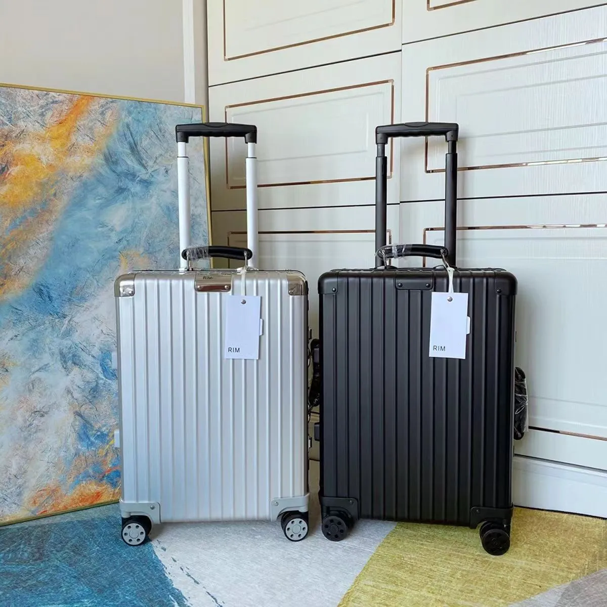 11A All en aluminium Bangage à bagages de grande capacité Les valises 216 30 pouces de concepteur d'embarquement unisexe 10A Fonction de voyage de qualité