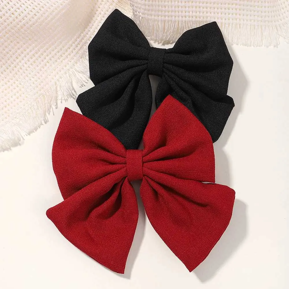 Hårtillbehör 1 4,5-tums Grosgrain Ribbon Hårklämma Lämpligt för baby- och tjejklipp Utsökta Bow Childrens Headwear-tillbehör D240513