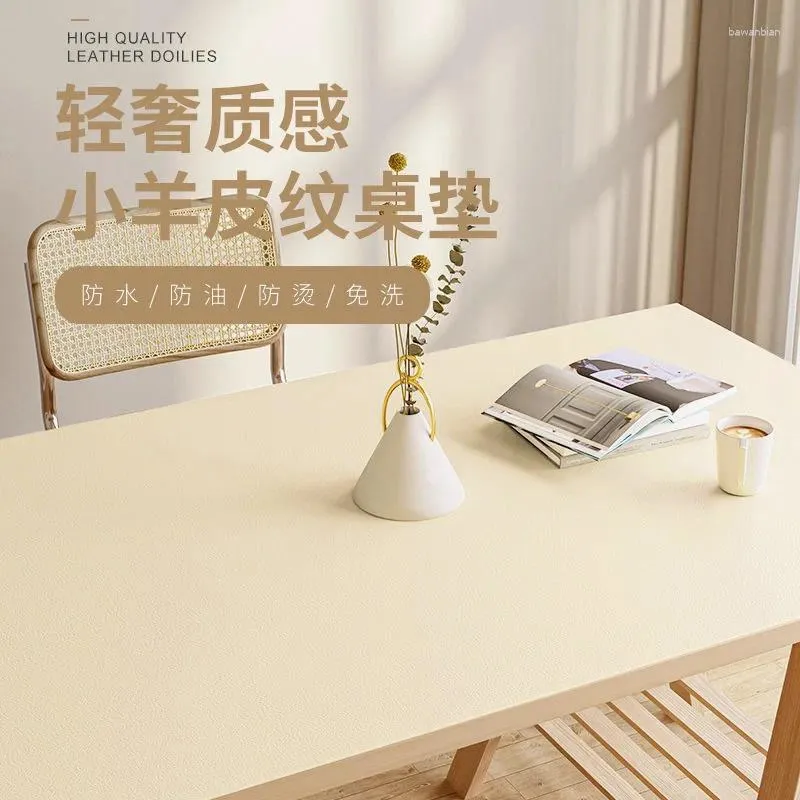Table Cloth Ins Mat Student Desk Pad Waterproof Leather Oil Computer Mouse_AN2358