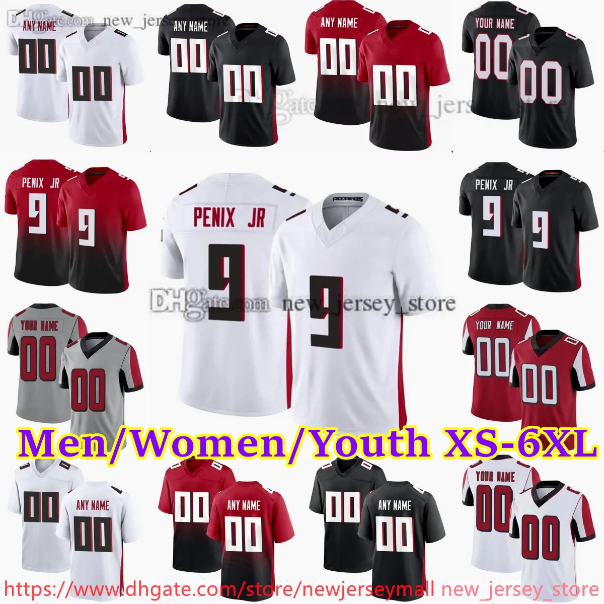 9 Michaelpenix Jr Jersey Custom S-6xl Fußballtrikot