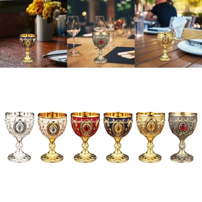 Mokken 30 ml wijnglazen Champagne Beverage Goblet Cocktail Cup Vintage European Style for Bar Party Home Decoratie