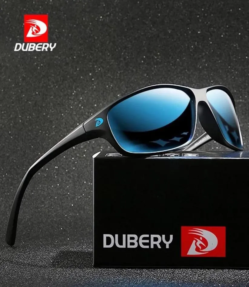 DUBERY NIEUWE Sportstijl Polariseerde zonnebril Men Brand Super Light -bril Frame Sunglazen Mannelijke buitenreisbril A471576021