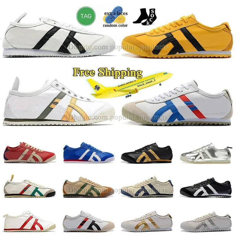 Trainers en daim noir et blanc chaussures de course livraison gratuite rayée métallique mixo mexico 66 top jogging jogging marche plates extérieurs