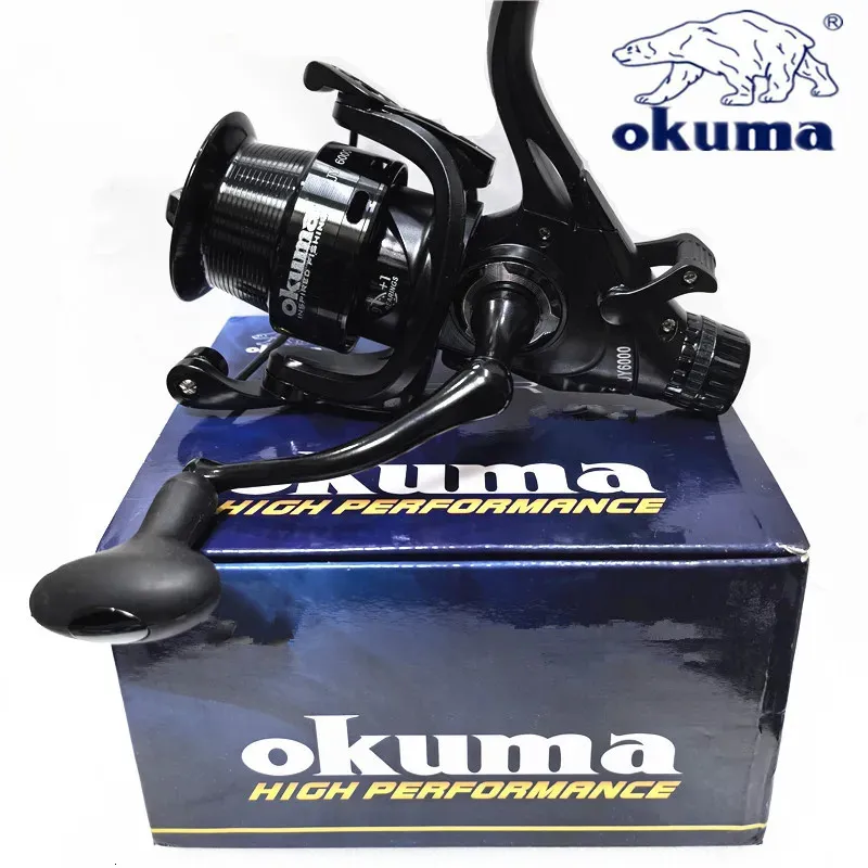 Okuma vissen reel Dual Loading Vissing 18kgmax Dragon met voor- en achterrem viswielen voor alle watergebieden 4000-6000 240511