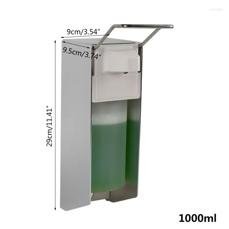 Liquid Soap Dispenser 500/1000ml Sterilizer Disinfectant Short Lever Plastic Pump Aluminium Elbow Press Manual