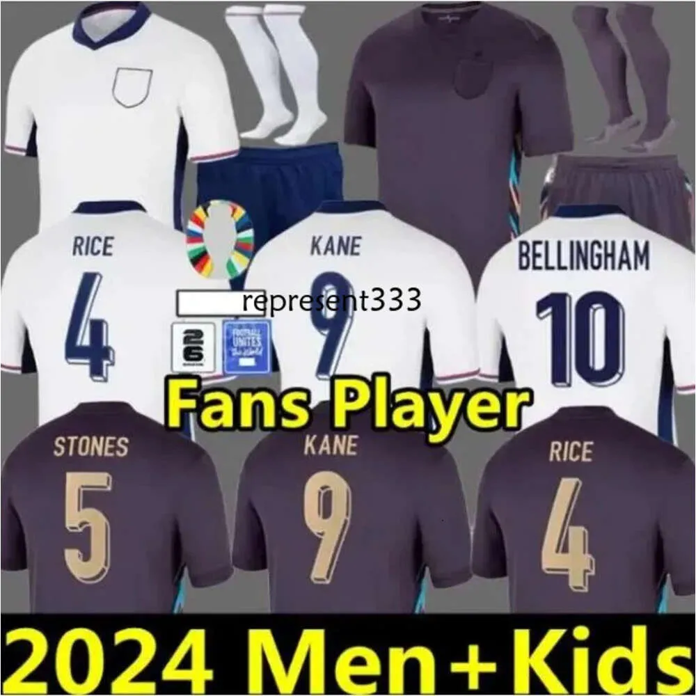 Shirt calcistico in Inghilterra Euro 24 25 Shirt calcistica Maglie da calcio Bellingham Saka Foden Inghilterra Rashford Sterling Grealish National Team Kane Kane Kit Kit Kit