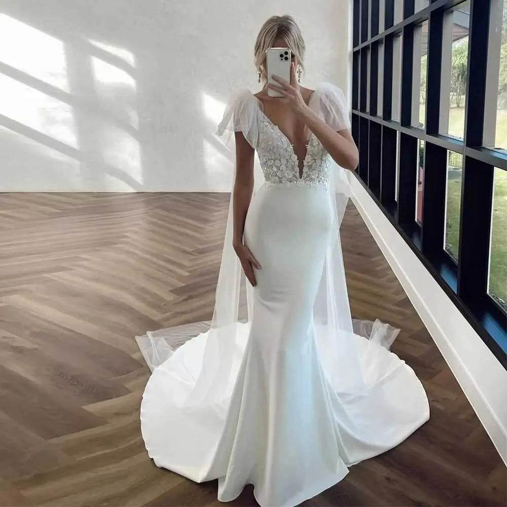 Gioielli per capelli Mantello da donna 1 paio Ali da sposa Velo da sposa Maniche rimovibili Spalle Copri Scialle Accessori per feste da sposa_voghion.com
