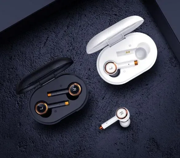 Tws v5.0 Bluetooth Sport Earhook Earbuds Wireless Casquet 3D Casque VS F9 pour iPhone 11 Samsung S10