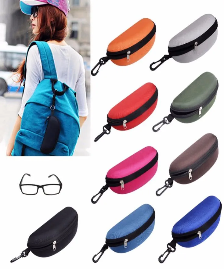 Kleurrijke hoes zonnebrillen voor vrouwen bril met lanyard zipper -brilkasten van hoge kwaliteit Eyewear Accessories DLH2009081855