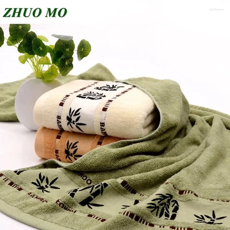 Towel Bamboo Fiber Bath 70x140cm Super Soft Absorbent 3 Color Beach Spa Salon