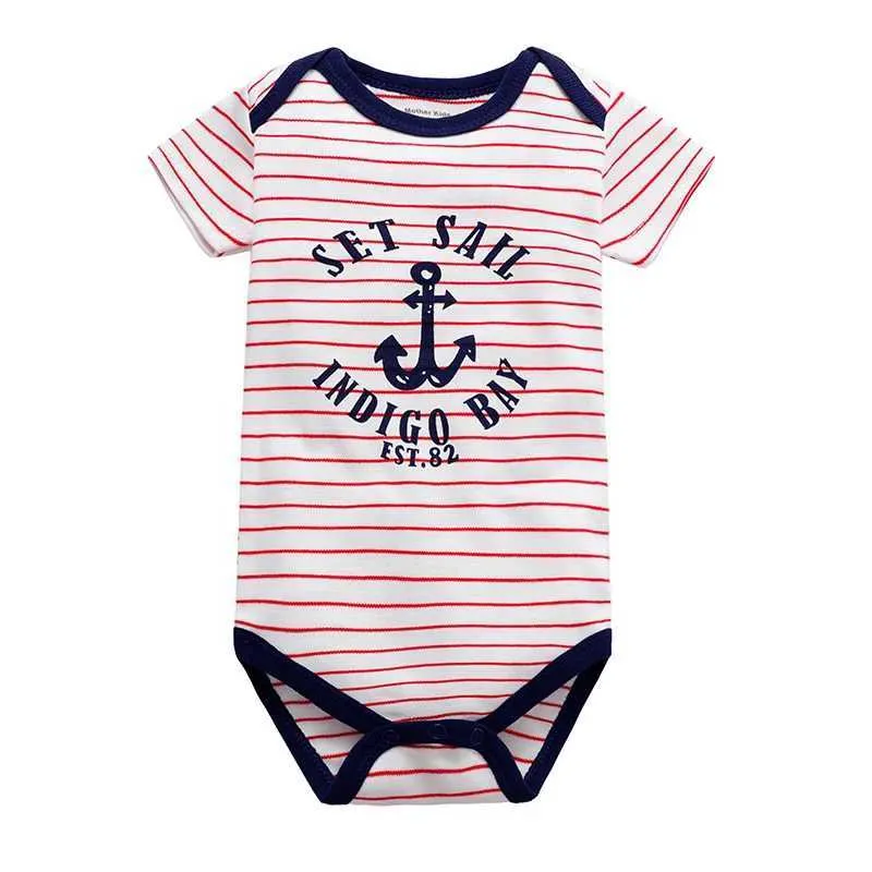 Rompers Baby Boy Vêtements Vêtements d'ajustement serrés pour les nouveau-nés Baby Girls Corps à manches courtes 3 6 9 12 18 24 mois Clothingl2405