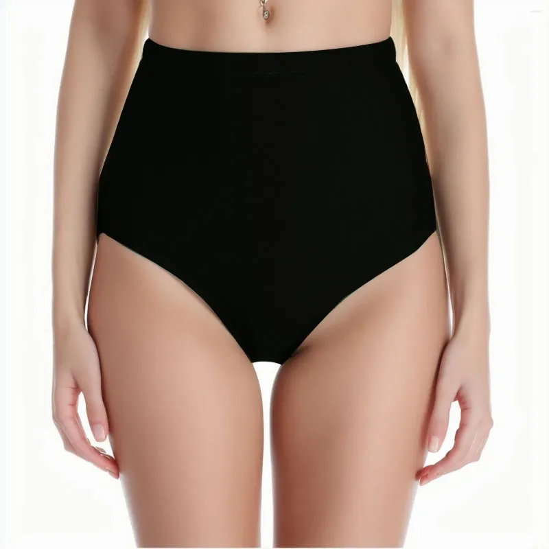 Dames zwemkleding met hoge taille broek bikini baden zwem vrouwen zwempak shorts strakke passende bodem vaste badkleding