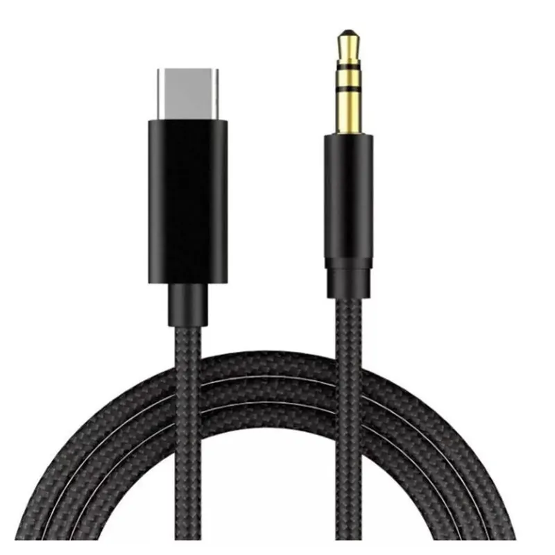 Câble audio USB C à 3,5 mm Jack AUX Cord Cordon de haut-parleur Adaptateur de casque pour iPhone 15 Samsung Xiaomi Huawei Universal Type-C Convertisseur