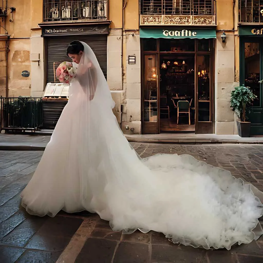 Hair Jewelry 2 Tier Romance Wedding Veil 5M Long Cathedral Style Soft Bridal Illusion with Comb Bride Accessories V126_voghion.com