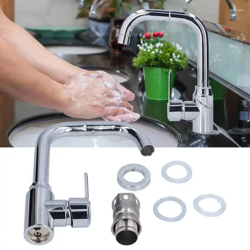 Bathroom Sink Faucets G1/4 Stainless Steel Basin Faucet Rotatable Universal & Cold Washbasin Water Tap For Kitchen Accessories