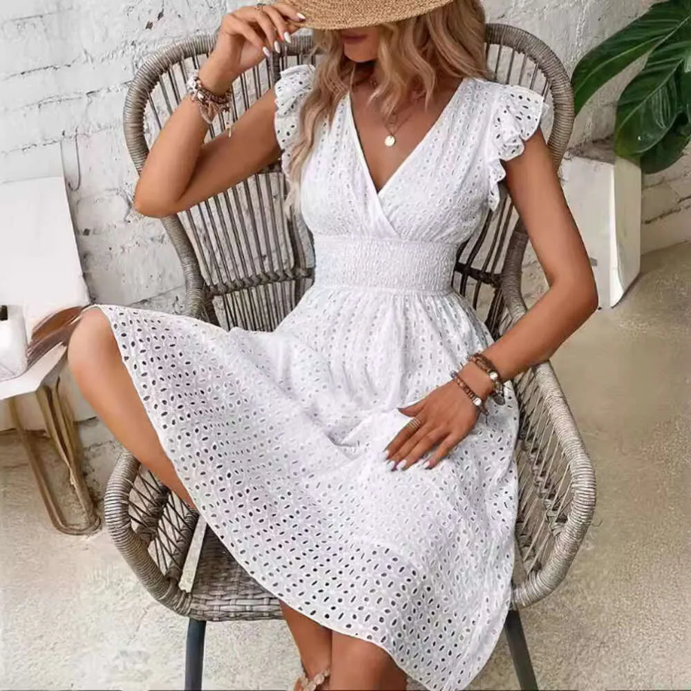 Lotus leaf sleeve dress online