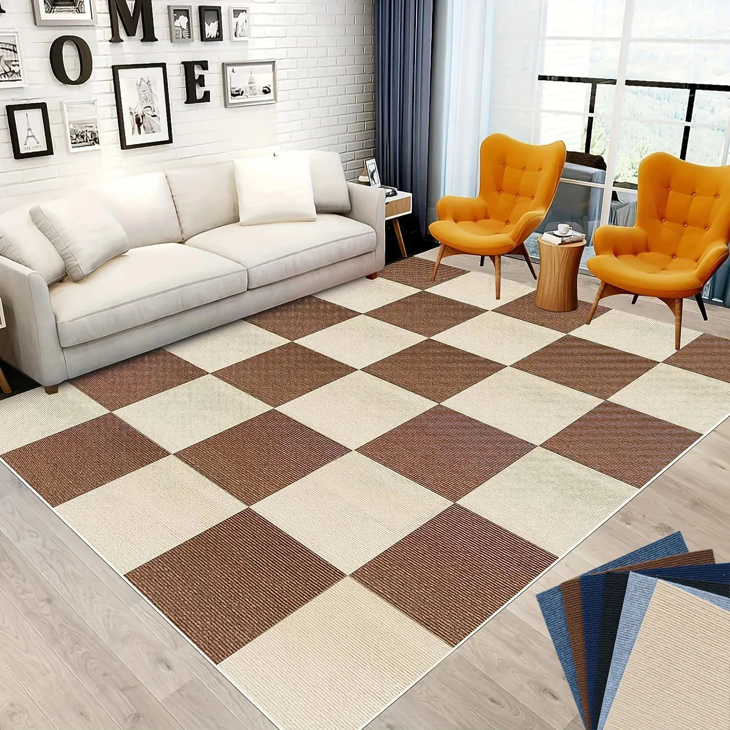 Samoprzylepne płytki dywanowe do salonu dom i zwierząt domowy i puzzle dywany podłogowe bez poślizgu dywany antypoślizgowe 240512