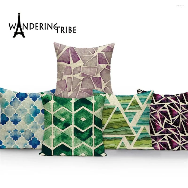 Poduszka geometryczna osłona skandynawska salon do rzutu poduszki okładki kolorowe obudowy zwyczaj