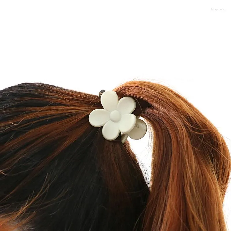 Hårtillbehör 3st/Set High Ponytail CLIP CLAW FIXT ARTIFACT Frostat Small Flower Hairpin Head Dress for Women