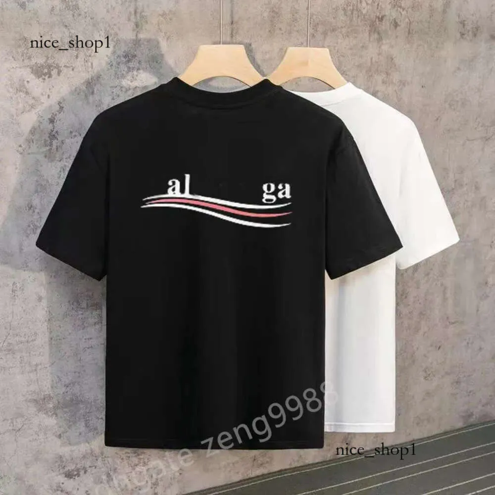 Balencigaa Mens T Shirts Europe France Luxury Letter Graphic Printing Logo Fashion Mens Tshirt Women Cloth Casure Cotton Tee Balencigaas Shirt 855