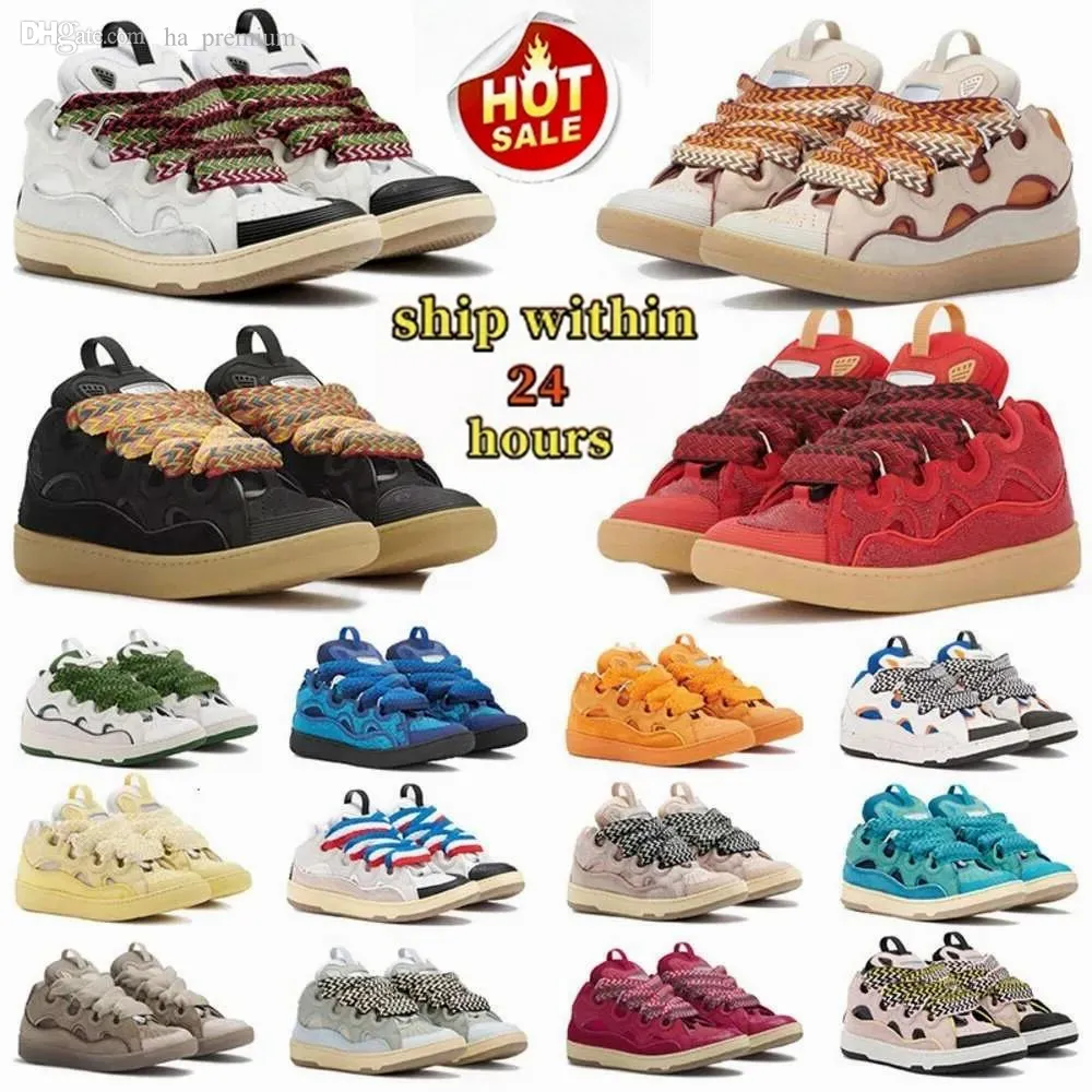 Galeriedept Schuhe 2023 Designerschuhe Mesh gewebte Lanvis Schuhe Stil Außergewöhnlich geprägter Leder -Bordstein -Sneakers Herren Frauen in Nappa -Kalbskin 271