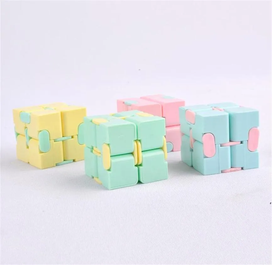 Novo cubo infinito cubo color cubo anti -tensão cubo dedo giratórios de mão divertida brinquedos para crianças adultas TDAH Sressieve reivindicador Toy DWF53322990188