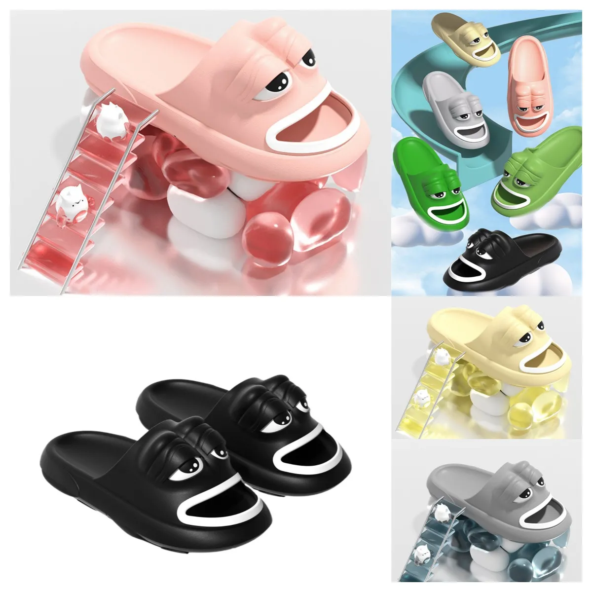 Ugly Cute Frog Slippers Summer s Fun Sandals for Men Women