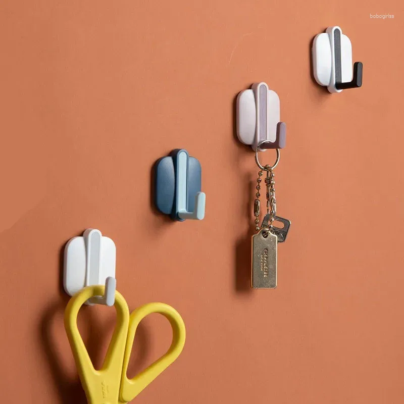 Ganci 8pcs viscosa creativa gancio decorazioni per la casa accessori per camera organizzatore tasti tasti per parete